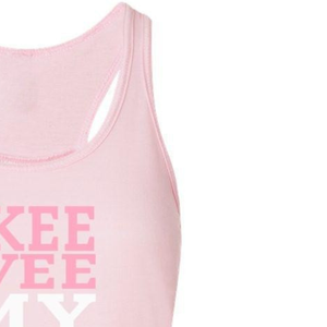 Camiseta sin mangas AKA Skee Wee My Sorors, color rosa claro, para fitness y entrenamiento, ropa de hermandad griega - Product Image 4