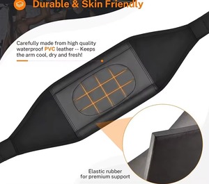 Sangles abdominales de haute qualité avec support de bras rembourré, légères et réglables en nylon/polyester pour des séances d'haltérophilie confortables - Product Image 5
