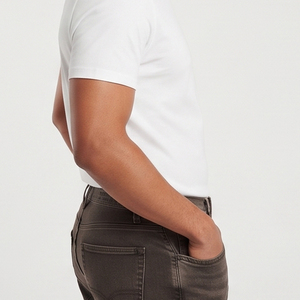 Pantalones Vaqueros Acampanados de Algodón 100% para Hombre, Ajuste Recto Casual, Transpirables, Lavados - Product Image 6