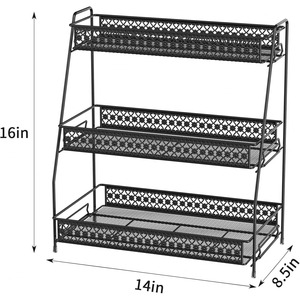 Decorative Spice <b>Storage</b> <b>Rack</b> For Kitchen Counter And Everyday Cooking Needs Keeps Seasonings Within Easy Reach From India - Product Image 4