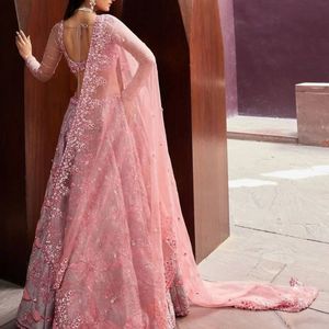 Lehenga Choli de seda tailandesa premium con lentejuelas, trabajo con hilo Dori y dupatta de red de diseño, ropa de fiesta, fabricante: Royal Export - Product Image 4