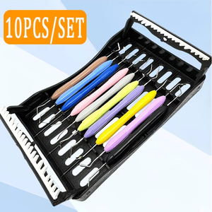 Juego de 10 Espátulas Dentales de Resina de Alta Calidad, Perfectas para Rellenar Composite, Silicona, Herramientas Estéticas para Restauración Dental - Product Image 1