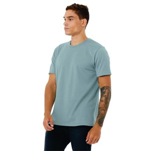 Camiseta de Hombre 100% Algodón, Cuello Redondo, Color Blanco y Negro, Hombros Caídos, Lisa - Product Image 2