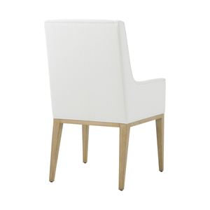 Chaise de salle à manger en bois de chêne de style moderne du milieu du siècle, durable et de qualité supérieure, avec revêtement en tissu, pour la maison, le bureau et l'appartement - Product Image 2