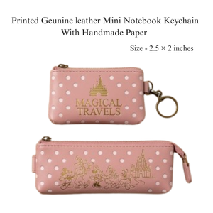 Set de Regalo de Cuero Genuino con Temática de Fantasía Rosa, Hecho a Mano, Incluye Diario, Cartera, Estuche para Lápices, Marcapáginas y Llavero - Product Image 3