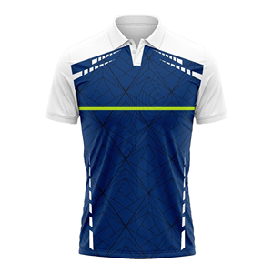 Polo de Manga Corta para Hombre, Rojo, con Patrón Geométrico, Tejido de Secado Rápido, Estilo Deportivo - Product Image 5