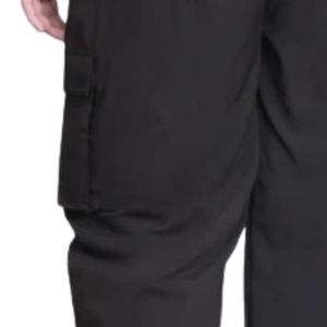 Women's Black Cargo Jogger Pants High <b>Waist</b> Drawstring Loose Fit Multi Pocket Casual Utility <b>Trousers</b> <b>Elastic</b> Lightweight - Product Image 5