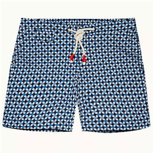 Shorts de bain d'été pour hommes en gros, vêtements de plage décontractés, logo personnalisé, taille élastique, infroissable, couleur unie, teint uni - Product Image 1