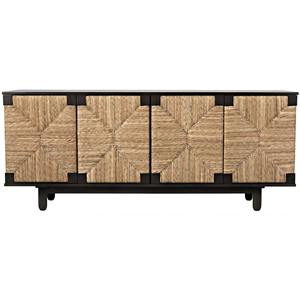 Luxury Wooden Four Door <b>Sideboard</b> Storage Cabinet with Premium Craftsmanship for Modern Bedroom Kitchen and Dining Interiors - Product Image 3