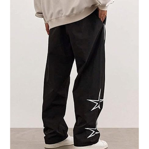 กางเกงวอร์มไนลอนผู้ชายทรงหลวมเอวยางยืดชุดกีฬา - Product Image 5