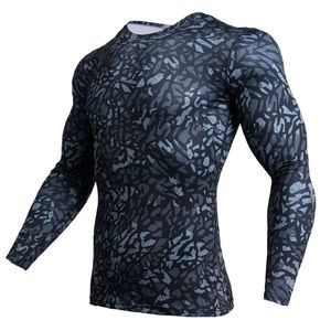 Camisetas de Compresión Premium para Dropshipping, Rashguards para Hombre, Ropa Deportiva al por Mayor para Hombre, Tops de Gimnasio con Estampado No Gi, Rashguards de Jiu-Jitsu - Product Image 4