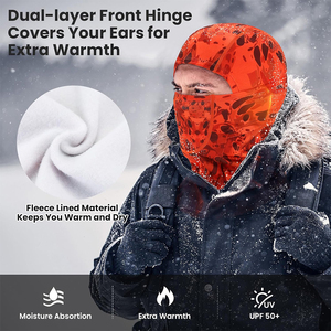 Pasamontañas Térmico de Invierno, Máscara Facial Cortavientos de Forro Polar, Cubrecabezas Completo para Esquí, Snowboard y Motocicleta - Product Image 5