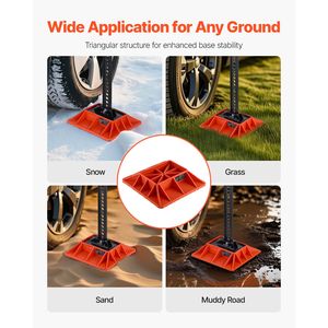 Base per Martinetto Sollevatore con Maniglia, 29,5 cm x 29,5 cm, Resistente, Capacità 3.175 kg, per Auto e Veicoli Agricoli - Product Image 3