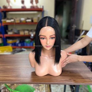 Wholesale Vietnamese Virgin Human Hair HD Lace Front <b>Wigs</b> Glueless 130% Density <b>Short</b> for Bob <b>Wig</b> Customizable - Product Image 4