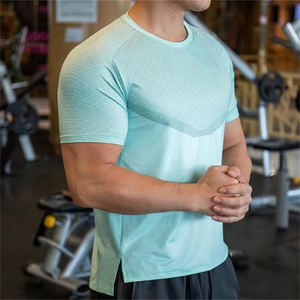 Camisetas Deportivas para Hombre, Logotipo Personalizado, Secado Rápido, Ajustadas, Manga Corta, Absorben la Humedad, para Gimnasio y Running - Product Image 4