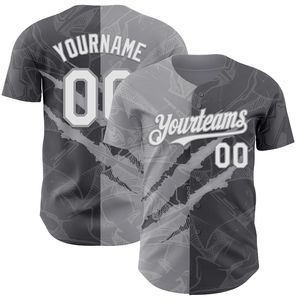 Maillot de baseball personnalisé à boutons, T-shirt d'équipe de softball antibactérien à manches courtes 100 % coton biologique col en V unisexe - Product Image 3