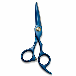 Ciseaux de barbier professionnels, tranchants, avec poignée antidérapante, en acier inoxydable, pour effilage, pour droitiers, manche moyen, qualité supérieure pour la coiffure - Product Image 1