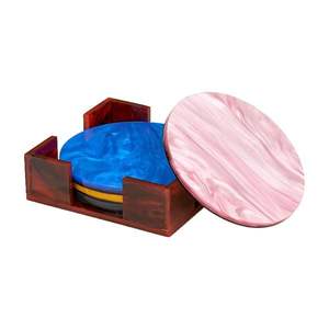 Sous-verres décoratifs en résine, décoration d'intérieur d'Inde, livraison gratuite pour la table, prix d'usine, fabriqué en Inde - Product Image 2