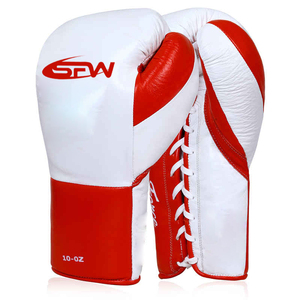 ถุงมือชกมวยหนังแท้สำหรับผู้ชาย ผู้หญิง และผู้ใหญ่ - น้ำหนักเบา ระบายอากาศได้ดี ซับเหงื่อ เหมาะสำหรับการฝึกซ้อมกับกระสอบทราย - Product Image 1