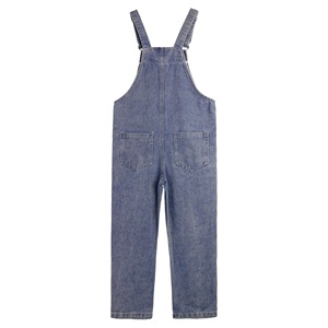 Overol de Mezclilla sin Mangas para Niños, de Spandex/Algodón, con Tirantes Ajustables y Botones Laterales, para Niñas - Product Image 6