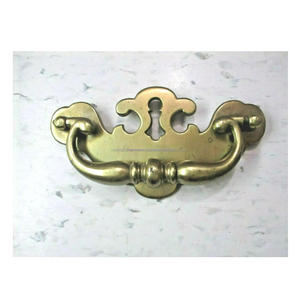 Vintage <b>Brass</b> Drop Bail Drawer Pull <b>Antique</b> Style Cabinet Handle Classic Furniture <b>Knob</b> Decorative Dresser Hardware - Product Image 6