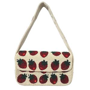 Bolsa de Mano de Moda para Mujer con Bordado de Cuentas Hecho a Mano, Tamaño Personalizado, Elegante, con Cuentas de Semilla de Cereza, Regalos Promocionales - Product Image 4