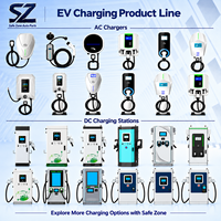 Chargeur rapide AC/DC pour véhicules électriques 60kW/120kW/160kW/180kW/240kW, double pistolet, station de charge au sol, étanche IP54, usage commercial