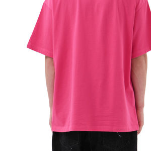 เสื้อยืดลายกราฟิกฮาร์ตประดับคริสตัลสีชมพูสดใสทรงโอเวอร์ไซส์สำหรับผู้ชายและผู้หญิง รุ่น Good Times ปี 2026 สีดำ  งานพิมพ์ลายกราฟิกสตรีทแวร์คุณภาพสูง - Product Image 6