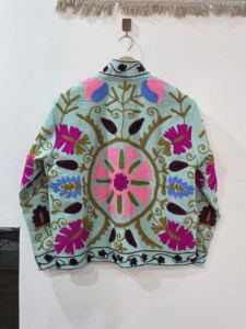Abrigo Casual de Invierno para Mujer, Estilo Bohemio, Ecológico, Bordado Suzani, de Algodón, Talla Grande, Manga Larga, Cuello Redondo, Estampado Floral - Product Image 1