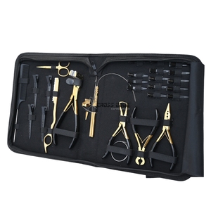Kit d'outils de pose d'extensions capillaires de précision : Pince à trois trous, presse-bandes, coupe-keratine et boucle pour usage professionnel en salon - Product Image 6