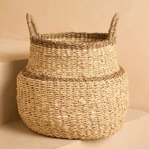 Cesta grande de algas marinas no convencional, hecha a mano, para almacenamiento, venta al por mayor, ecológica, fabricada en Vietnam - Product Image 6