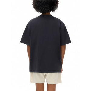 T-shirt ample vintage délavé à l'acide pour femme, coupe courte, manches courtes, style streetwear, 100 % coton 280 GSM - Product Image 3