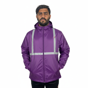 Veste coupe-vent imperméable à capuche de haute qualité pour homme, légère, matelassée en toile avec duvet, respirante. - Product Image 2