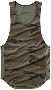 Débardeur de sport pour homme en coton et élasthanne écologiques, côtelé, avec logo frontal, pour la musculation - Product Image 6