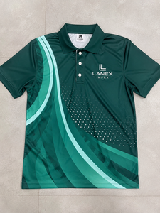 Camiseta Polo Sublimada Verde Personalizada para Hombre, de Secado Rápido, Transpirable, de Poliéster, para Golf, Uniforme Deportivo, con Logotipo Personalizado - Product Image 6