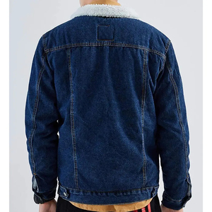 Service OEM, veste en jean décontractée d'hiver pour hommes, coupe ajustée, lavage à l'acide, écologique, emballage personnalisé de haute qualité - Product Image 3