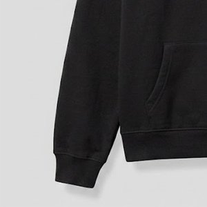 Sweat-shirt à capuche noir pour femme, personnalisé avec logo, 100 % coton tricoté, manches longues, poches, coupe classique, respirant, idéal pour l'automne, vente en gros - Product Image 6