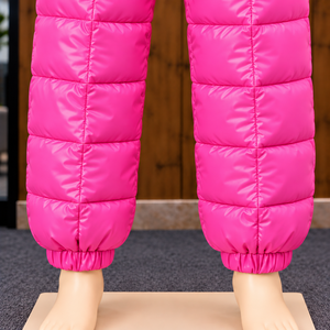 Women's Quilted Puffer <b>Trousers</b> Full Length <b>Padded</b> Style Streetwear Windproof Casual Winter Wear Elastic Waist Harem Style - Product Image 6