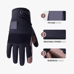 Guantes de Seguridad de Cuero Completos, Negros y Marrones, Impermeables, Anti-UV, Antideslizantes, Unisex, para Invierno y Exteriores - Product Image 3