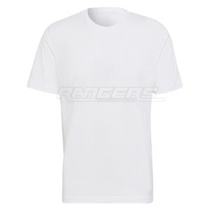 Camiseta de Alta Calidad para Hombre, Mezcla de Algodón, Marca Privada, Blanca, con Logotipo Personalizado, Transpirable, Informal, para Gimnasio - Product Image 1