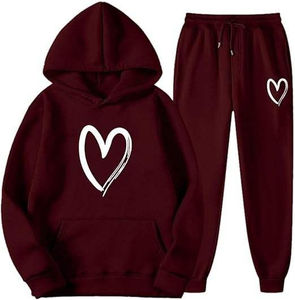 Ensemble de survêtement 2 en 1 pour femmes, veste zippée à manches longues avec poches latérales, pantalon de jogging sportif, vêtements d'hiver - Product Image 5