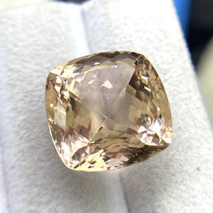 Piedra de Morganita Natural Certificada con Corte Cojín, Excelente Color y Calidad de Brillo, Beryl Natural de 15.16 Quilates, Limpia con Lupa - Product Image 1