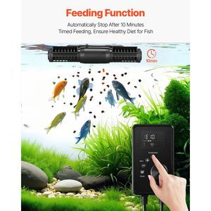 Pompa per Acquario Magnetica DC 24V da 25W 2380 GPH, Amica dei Pesci, con Flusso Incrociato e Velocità Regolabile - Product Image 2