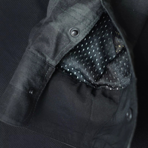 Camisa de Franela Estilo Café Racer Gris Oscuro y Camisa de Motociclista con Protección y Cierre de Cremallera para Hombre, Talla 5XL - Product Image 5