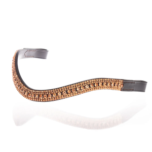 Bridon de cheval en cuir de haute qualité à 5 rangées, taille personnalisée, logo, équipement équestre anatomique rembourré doux de qualité supérieure AO/B/89 - Product Image 2