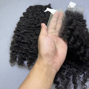 Cheveux bruts vietnamiens birmans bouclés faisceaux avec dentelle HD double dessiné extensions de cheveux bouclés birmans de qualité supérieure - Product Image 6