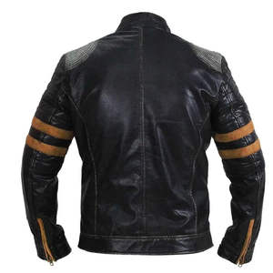 Classic Soft Men's Leather Jacket-Front Logo High Quality Waterproof & Breathable Stylish Trendy Daily Wear - Product Image 2