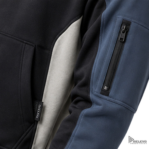 Sudadera con Capucha Balaclava Personalizada de Alta Calidad para Hombre, Sudadera con Bloques de Color Estilo Techwear, con Bolsillo con Cremallera, Cualquier Talla/Color - Product Image 5