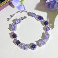 Bracelets Hiphop en Moissanite et Diamants, Plaqué Or, Maillons de Chaîne, Bijoux Unisexe, Cadeau Idéal pour Fête