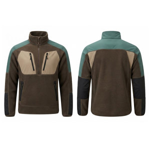 Vêtements de chasse d'extérieur pour hommes, couche intermédiaire polaire, légers, imperméables, chauds, respirants, pour l'entraînement sur le terrain, tissu extensible - Product Image 1